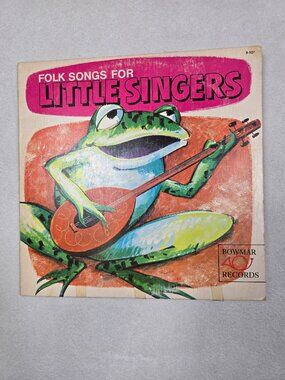 Folk Songs For Little Singers Vinyl Record Bowmar Records B-527 1960s LP